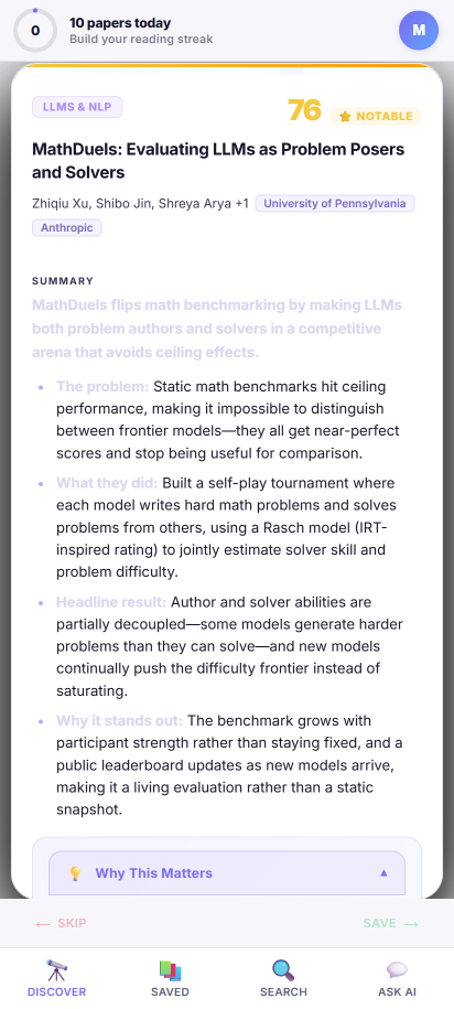Bullet summary with Why This Matters